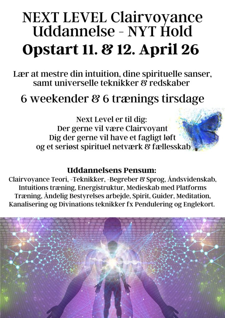 Next level Clairvoyance uddannelse plakat Anablla