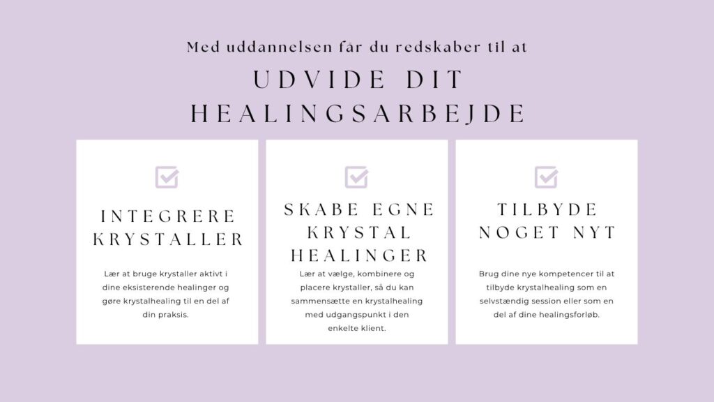 Krystal Healer uddannelsen